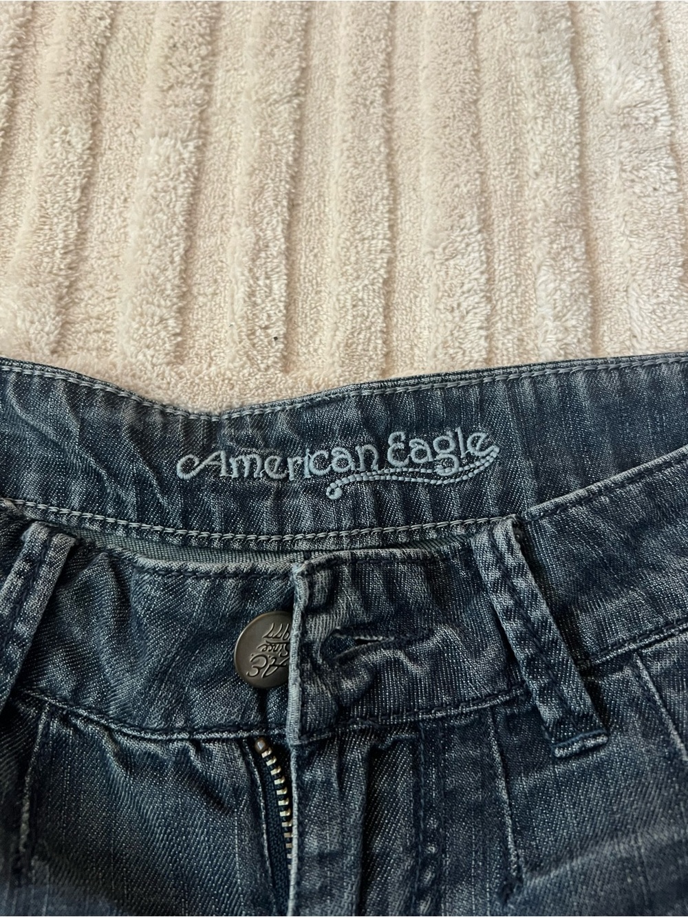 Y2K Dark wash mini shorts - Picture 3 of 5